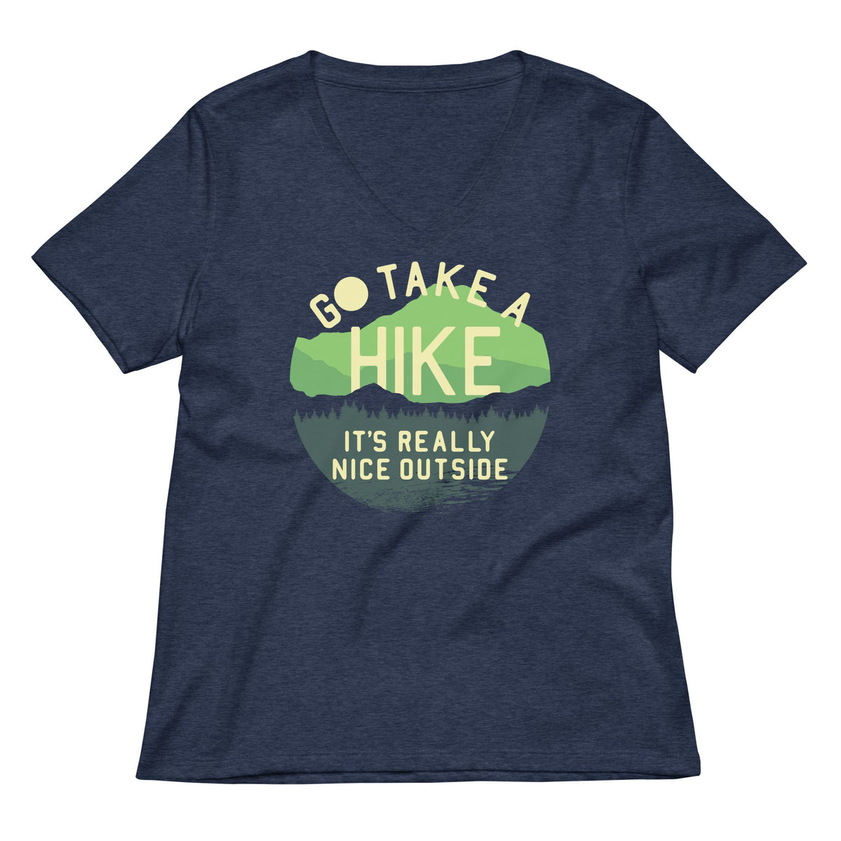 Go Take A Hike Women's V-Neck Tee product image 1