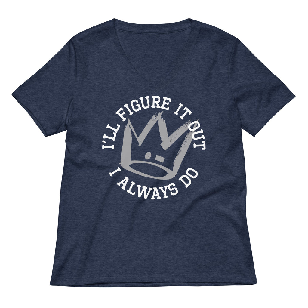 I'll Figure It Out Women's V-Neck Tee product image 2