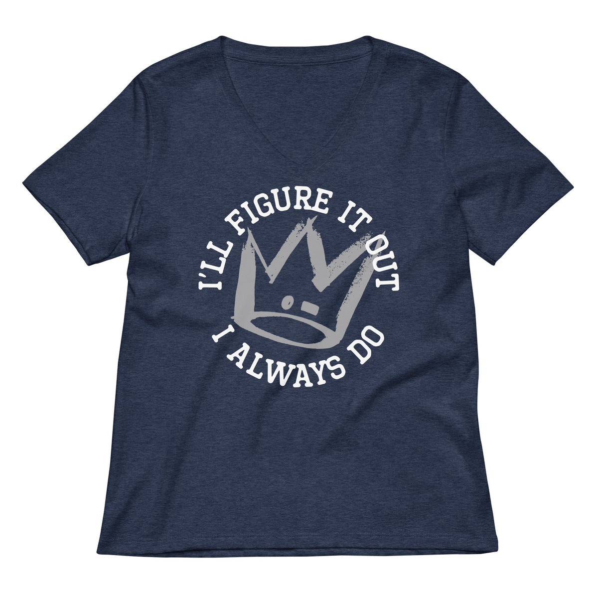 I'll Figure It Out Women's V-Neck Tee product image 2