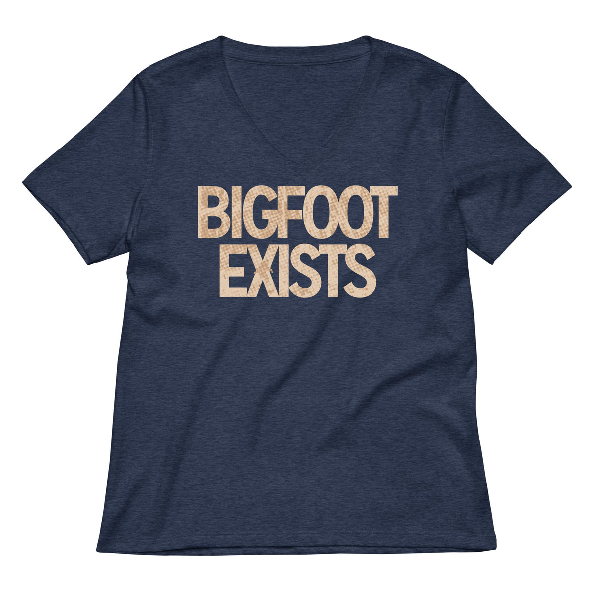 Bigfoot Exists Women's V-Neck Tee product image 2