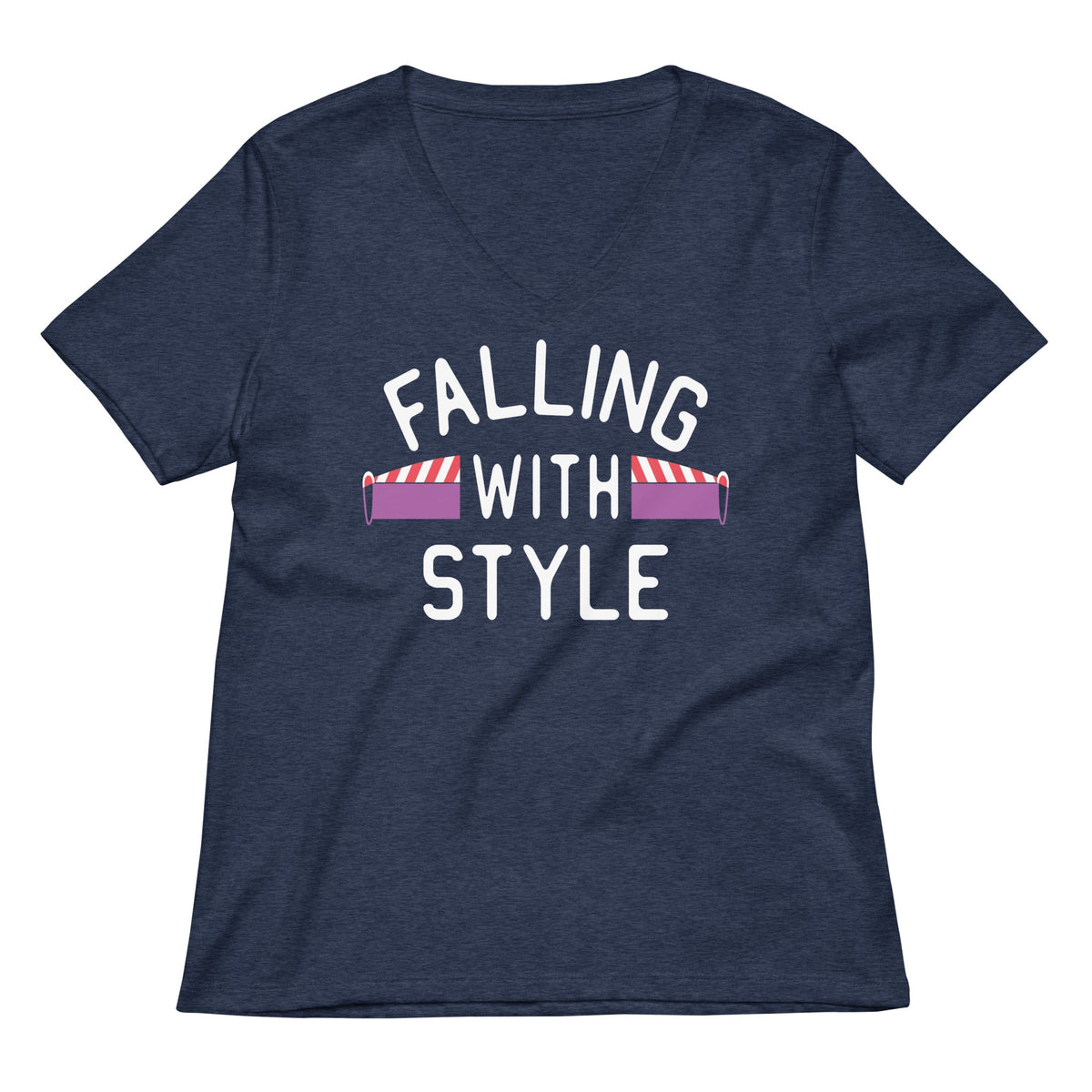 Falling With Style Women's V-Neck Tee product image 2