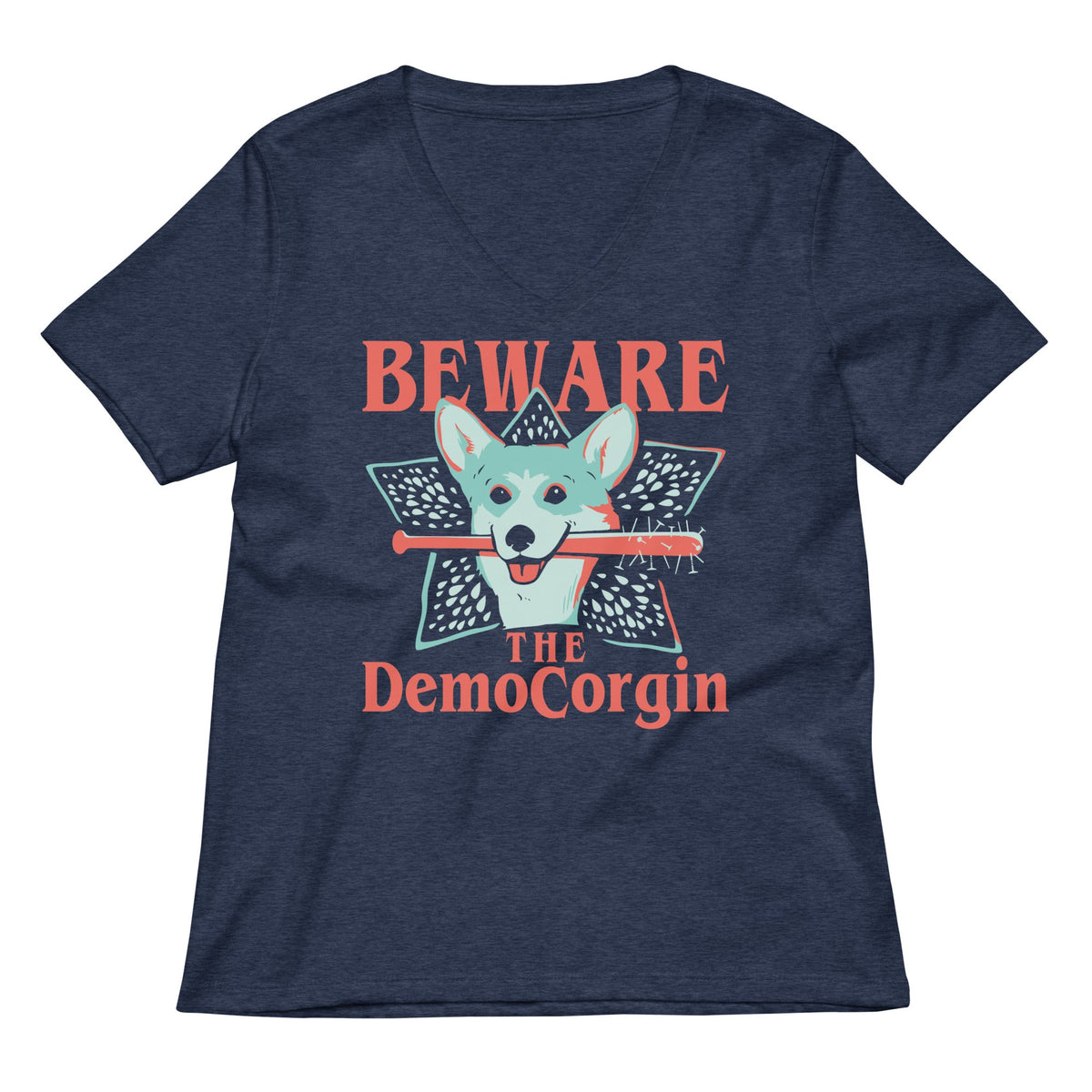The DemoCorgin Women's V-Neck Tee product image 3