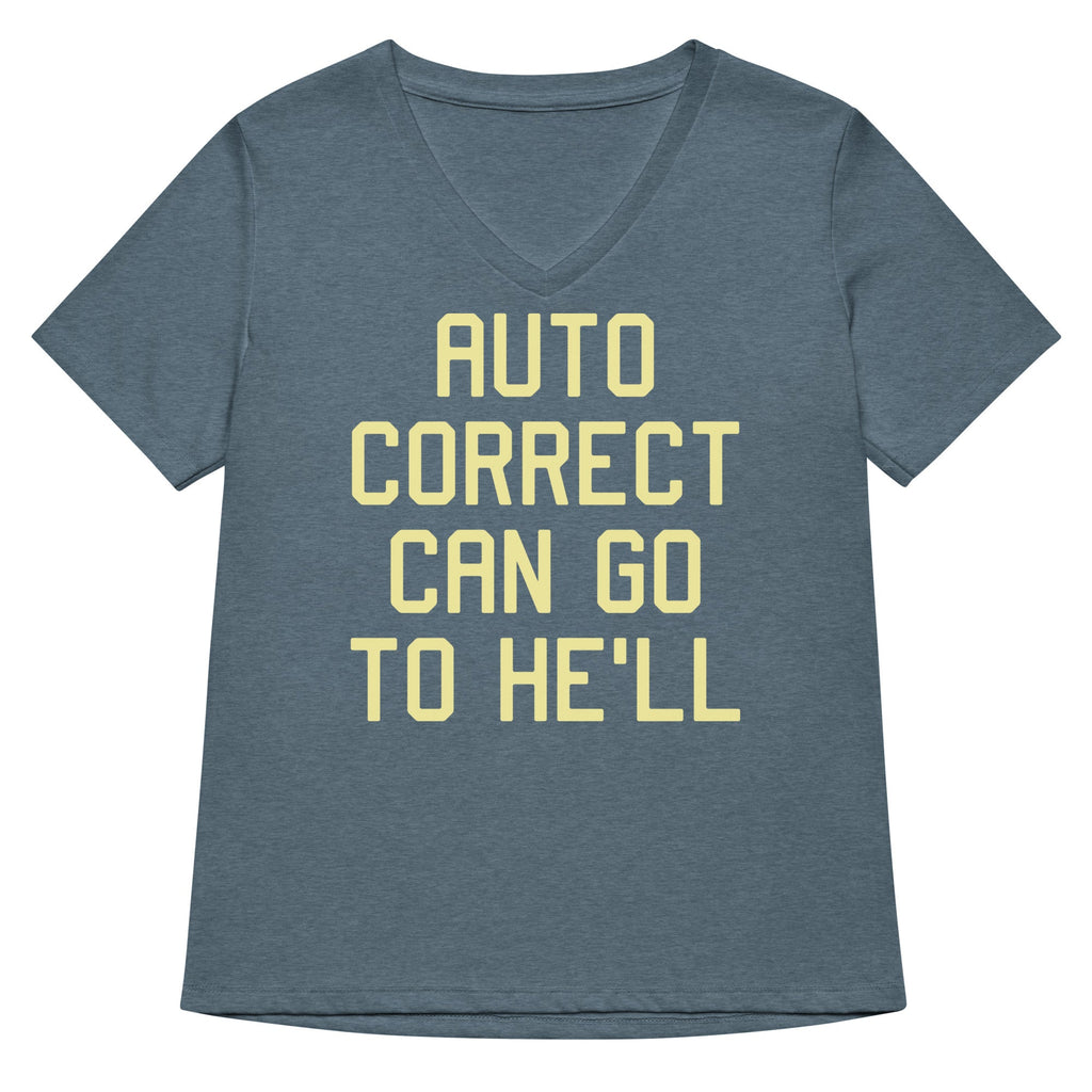 Auto Correct Can Go To He'll Women's V-Neck Tee product image 4