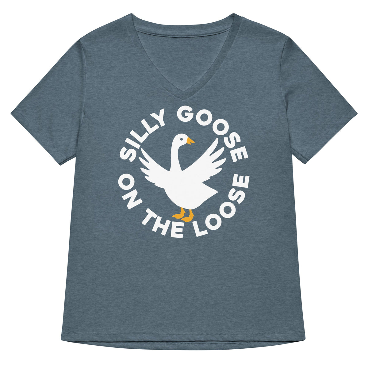 Silly Goose On The Loose Women's V-Neck Tee product image 1