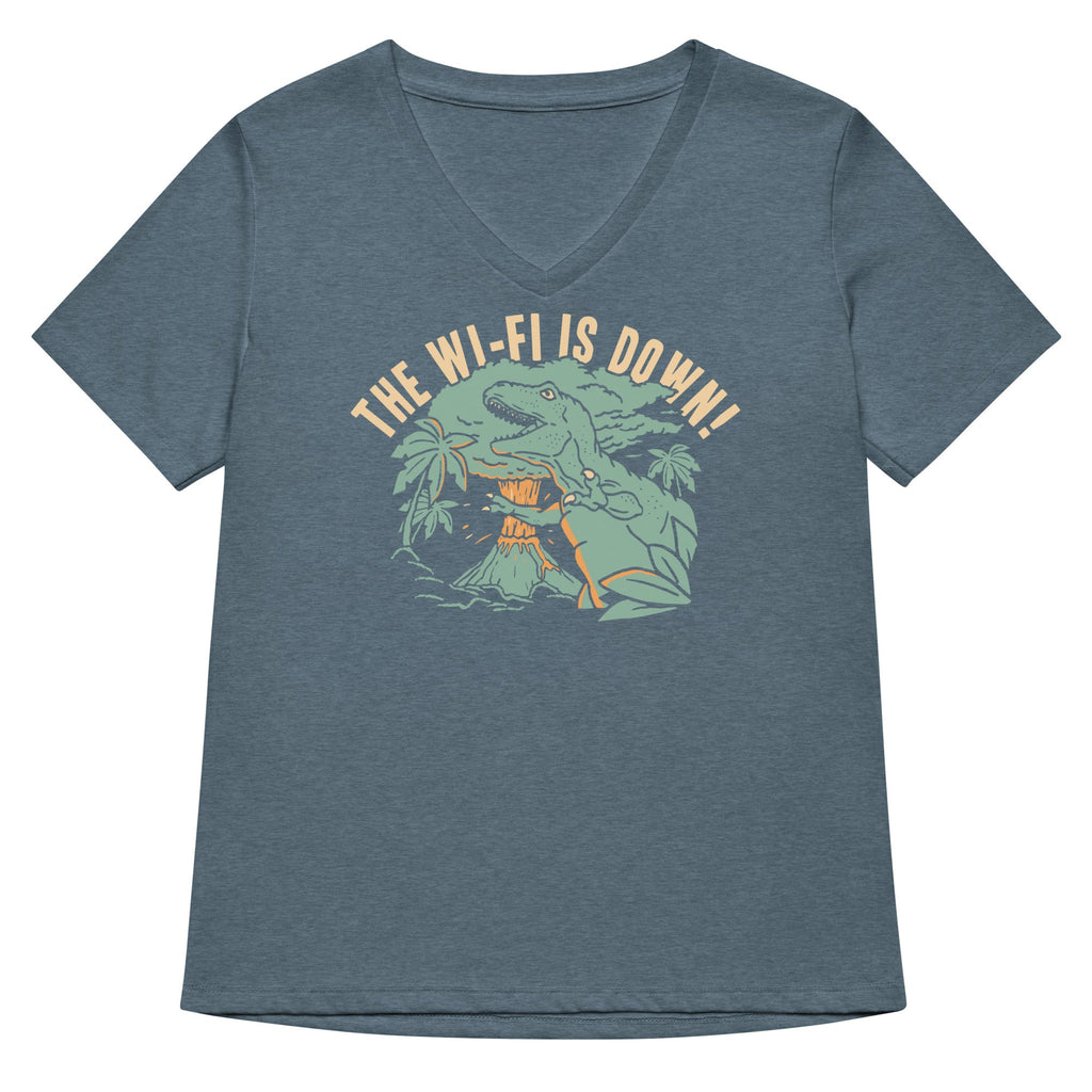 The Wi-Fi Is Down! Women's V-Neck Tee product image 4