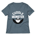 Cuddle Monster Women's V-Neck Tee product image 1