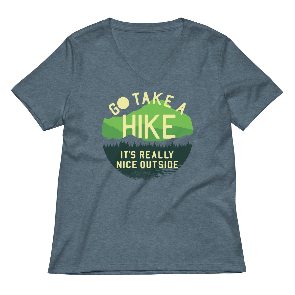 Go Take A Hike Women's V-Neck Tee product image 4