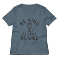Be Kind, Please Re-Wine Women's V-Neck Tee product image 1