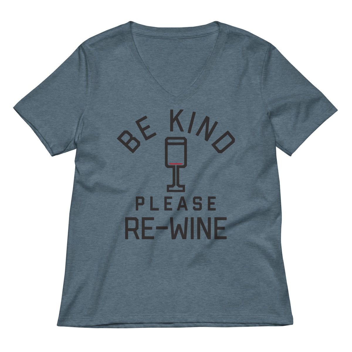 Be Kind, Please Re-Wine Women's V-Neck Tee product image 1