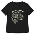 Peace, Love, And The Oxford Comma Women's V-Neck Tee product image 1