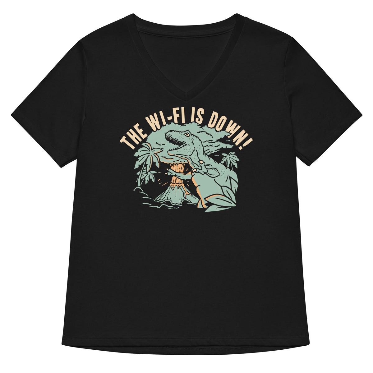 The Wi-Fi Is Down! Women's V-Neck Tee product image 2