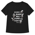 Every Bunny Was Kung Fu Fighting Women's V-Neck Tee product image 1