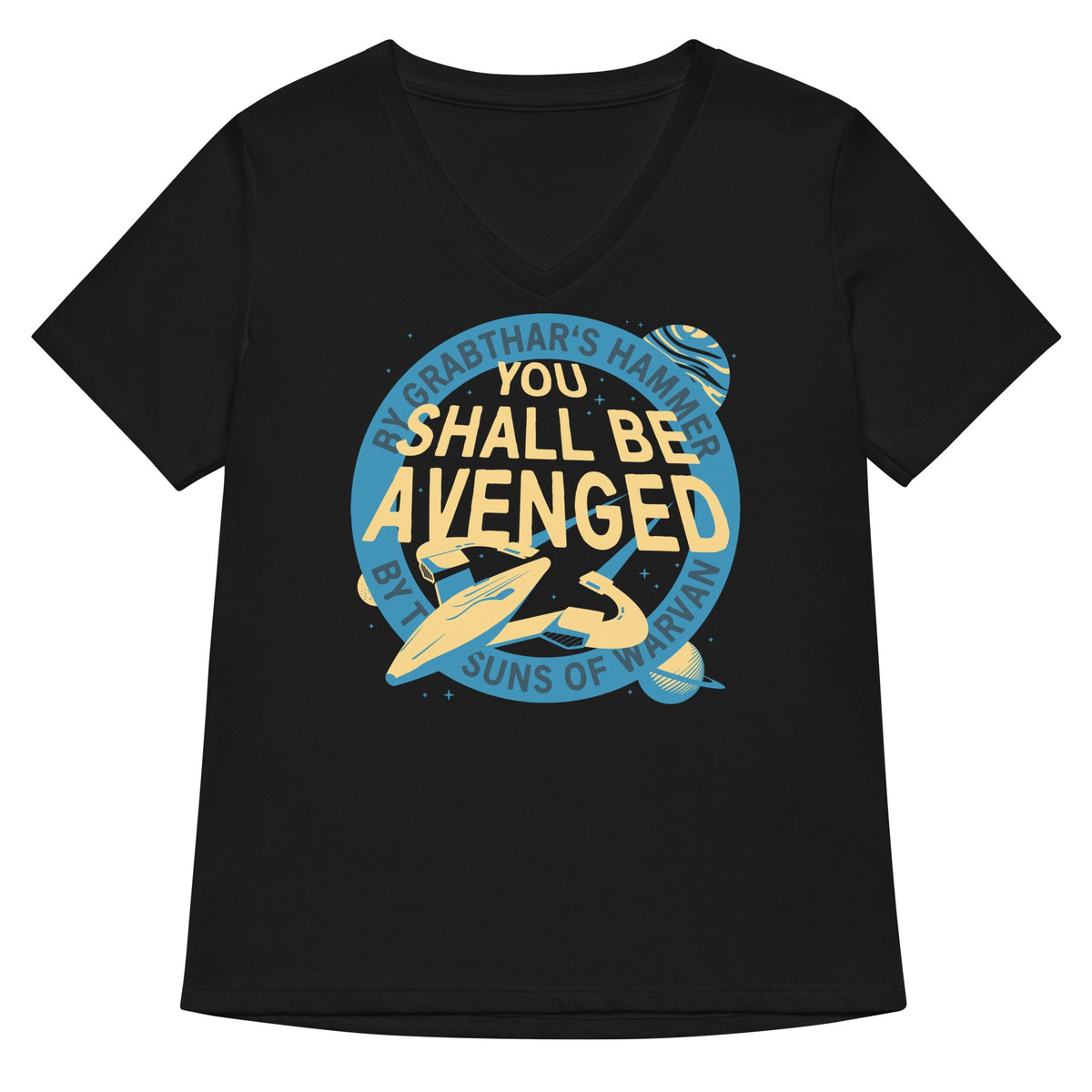 You Shall Be Avenged Women's V-Neck Tee product image 1