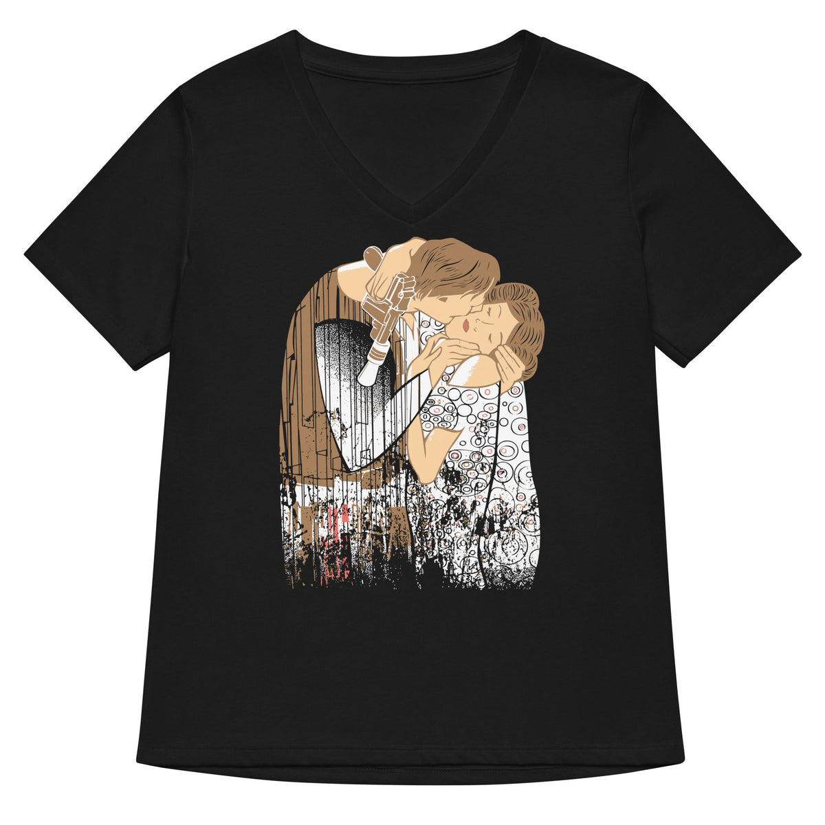 The Kiss Women's V-Neck Tee product image 1