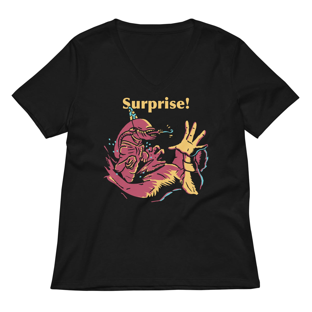 Surprise Party! Women's V-Neck Tee product image 1