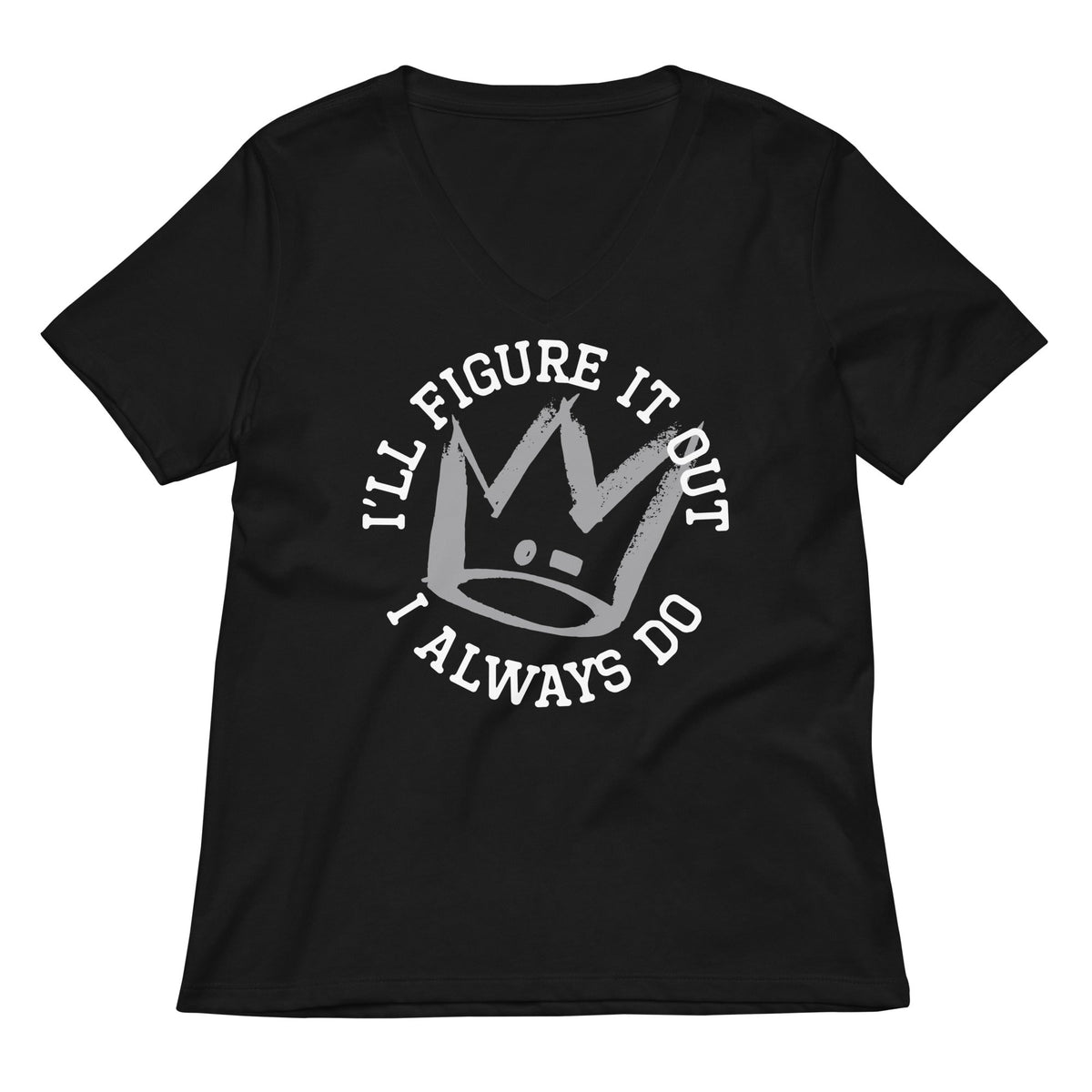 I'll Figure It Out Women's V-Neck Tee product image 1