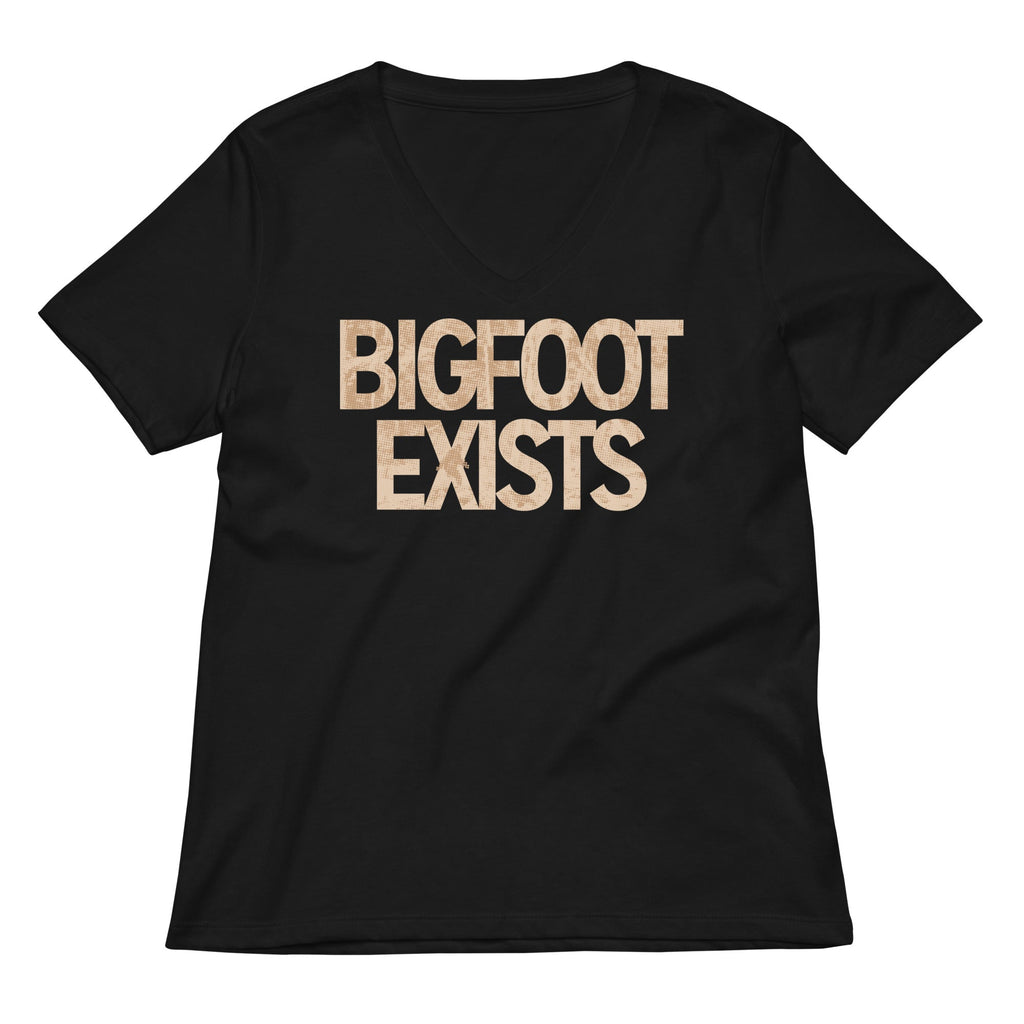 Bigfoot Exists Women's V-Neck Tee product image 1