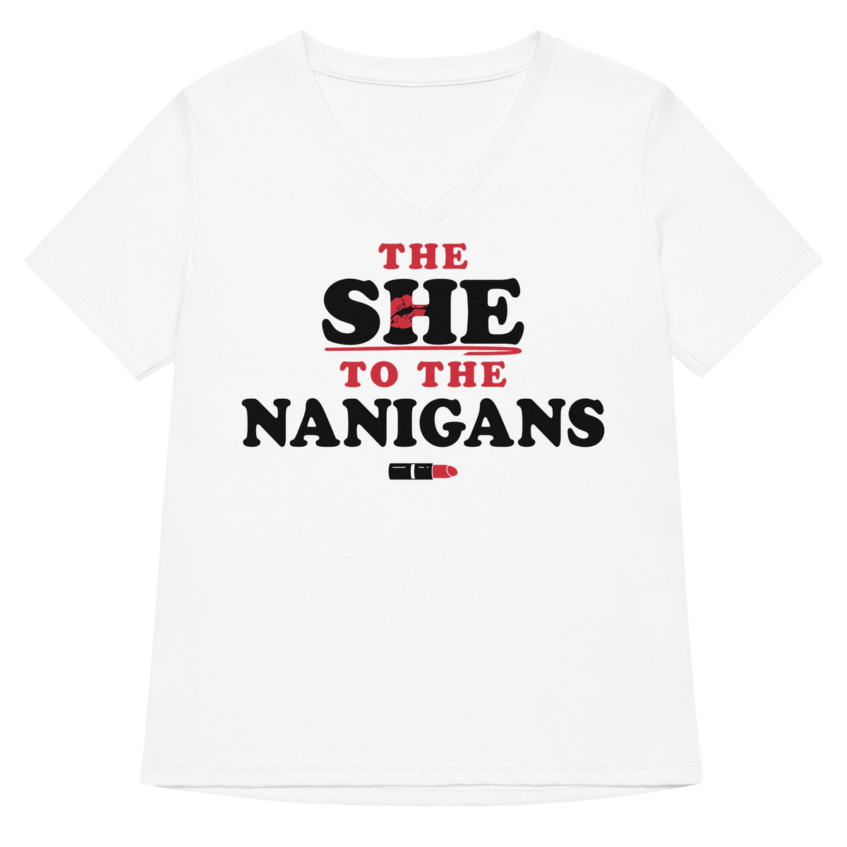 The She To Nanigans Women's V-Neck Tee product image 1