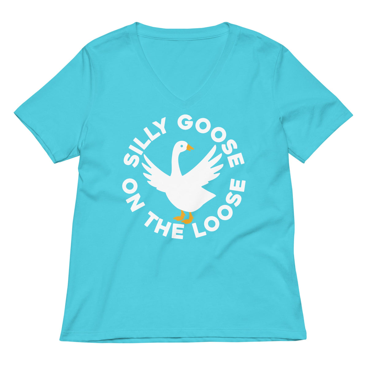 Silly Goose On The Loose Women's V-Neck Tee product image 7