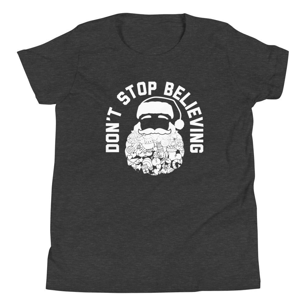 Don't Stop Believing Santa Kid's Youth Tee product image 6