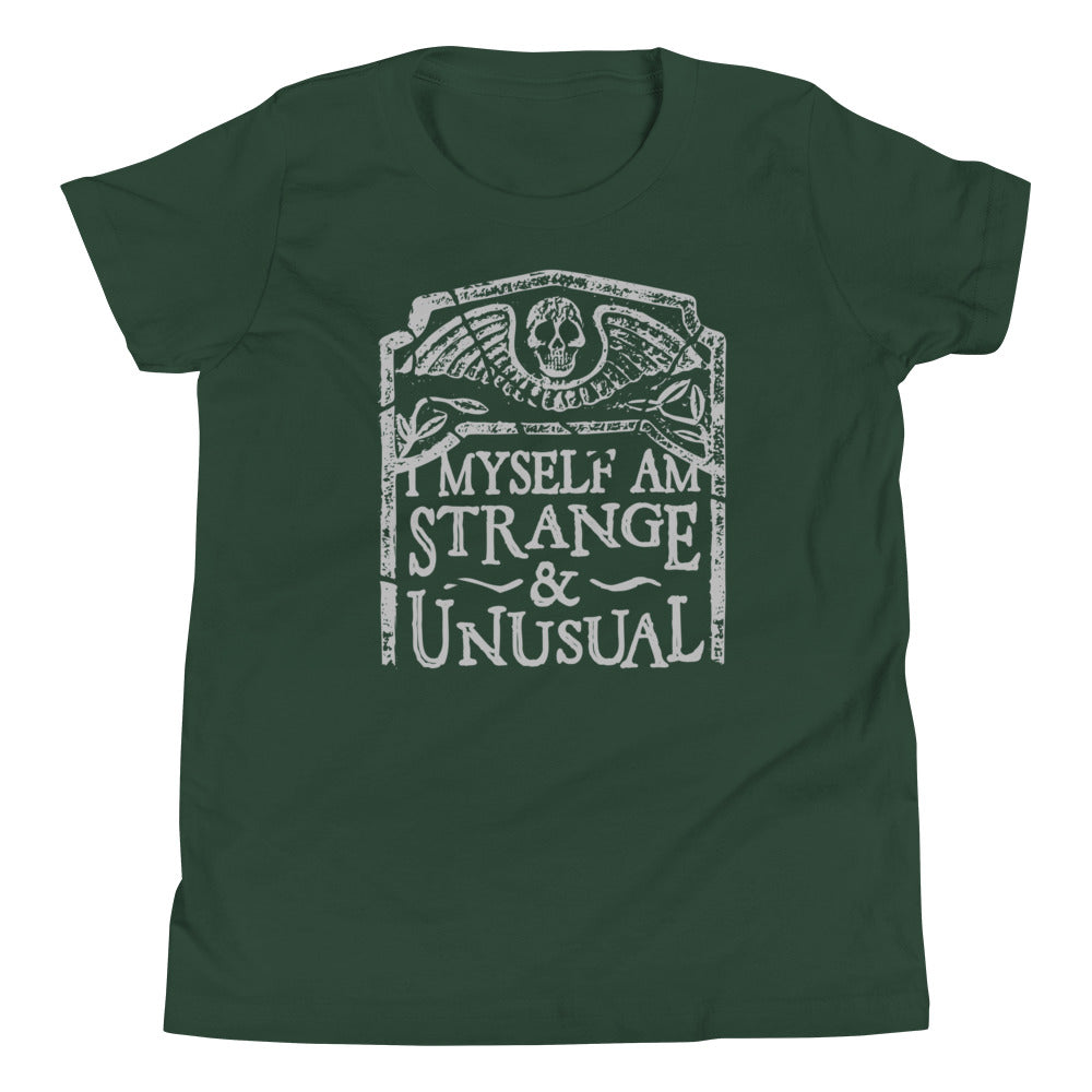 I Myself Am Strange And Unusual Kid's Youth Tee product image 3