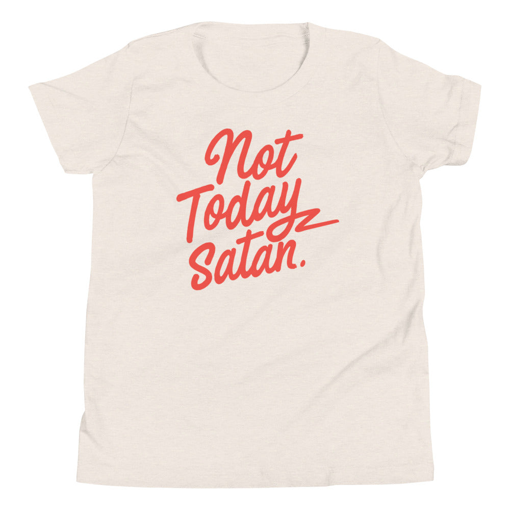 Not Today Satan Kid's Youth Tee product image 3