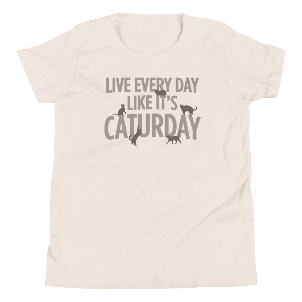 Live Every Day Like It's Caturday Kid's Youth Tee product image 2