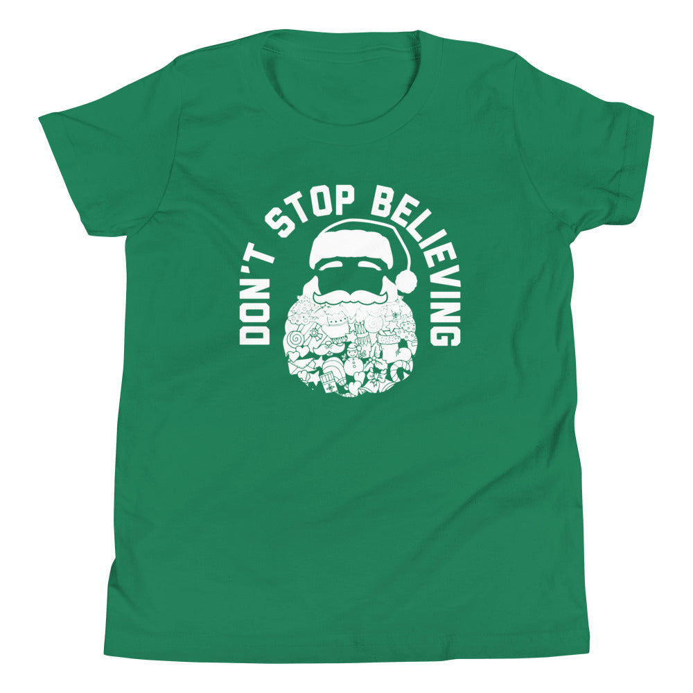 Don't Stop Believing Santa Kid's Youth Tee product image 2