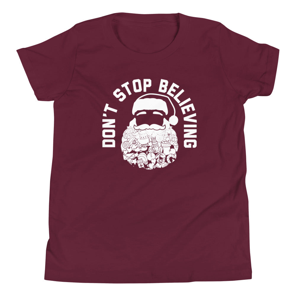 Don't Stop Believing Santa Kid's Youth Tee product image 4
