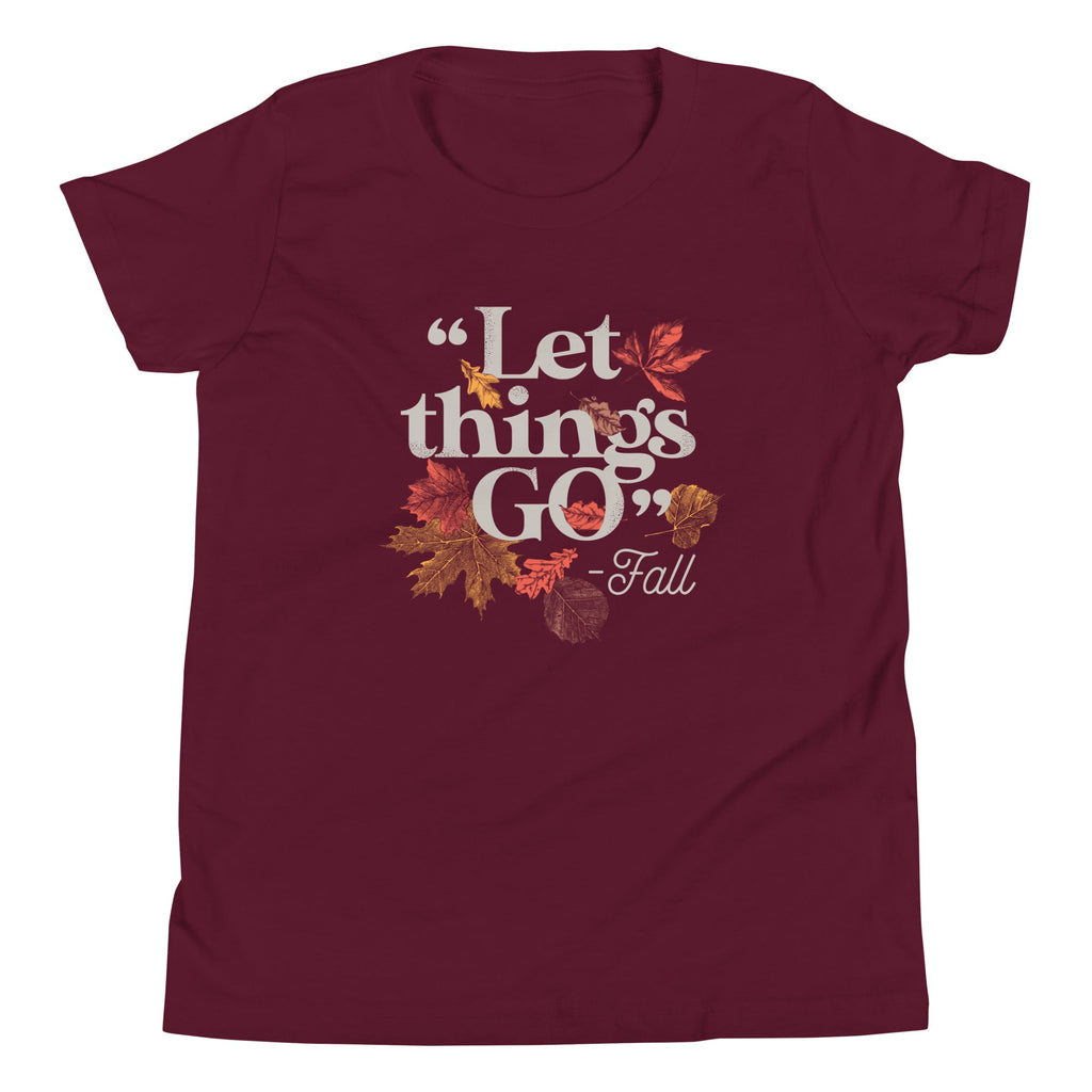 "Let Things Go" -Fall Kid's Youth Tee product image 1