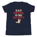 Eat Drink & Be Meowy Kid's Youth Tee product image 1