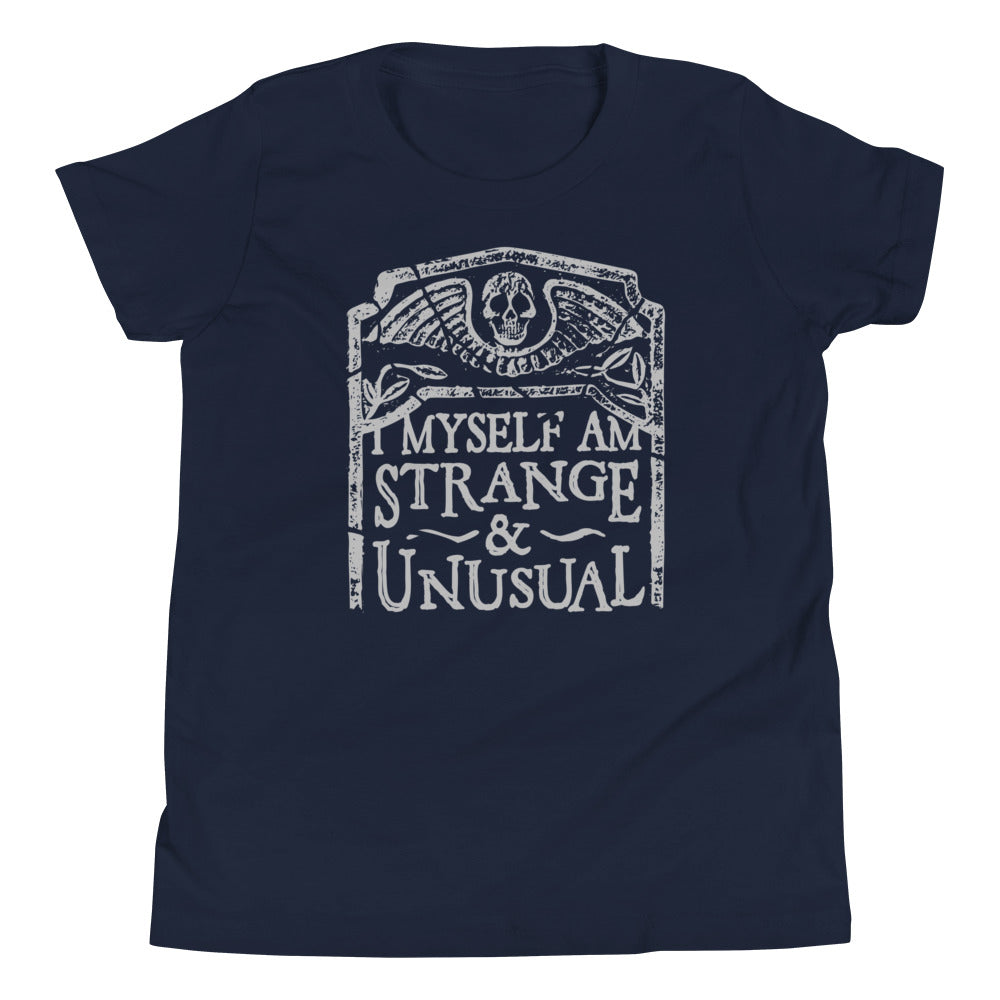 I Myself Am Strange And Unusual Kid's Youth Tee product image 2