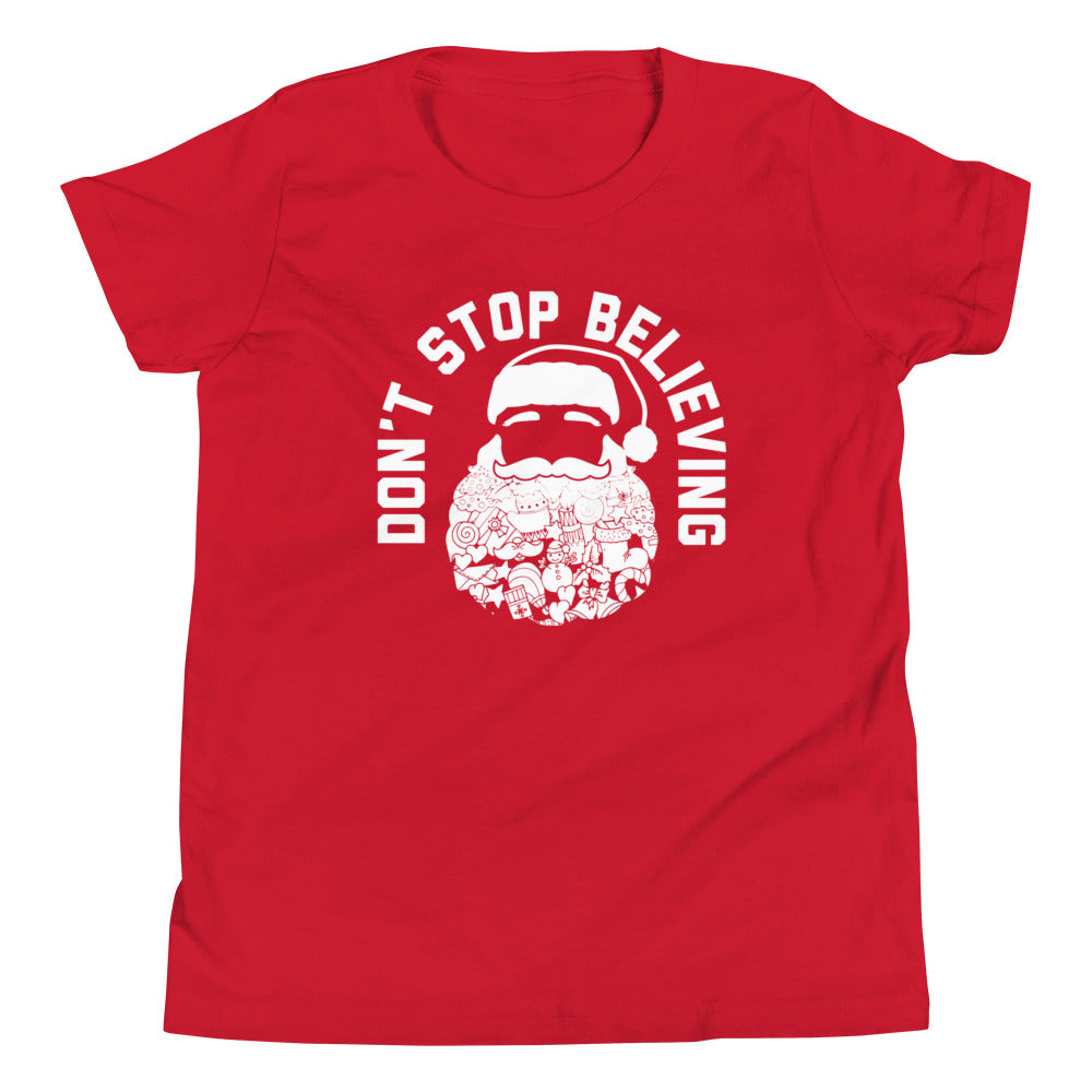 Don't Stop Believing Santa Kid's Youth Tee product image 1