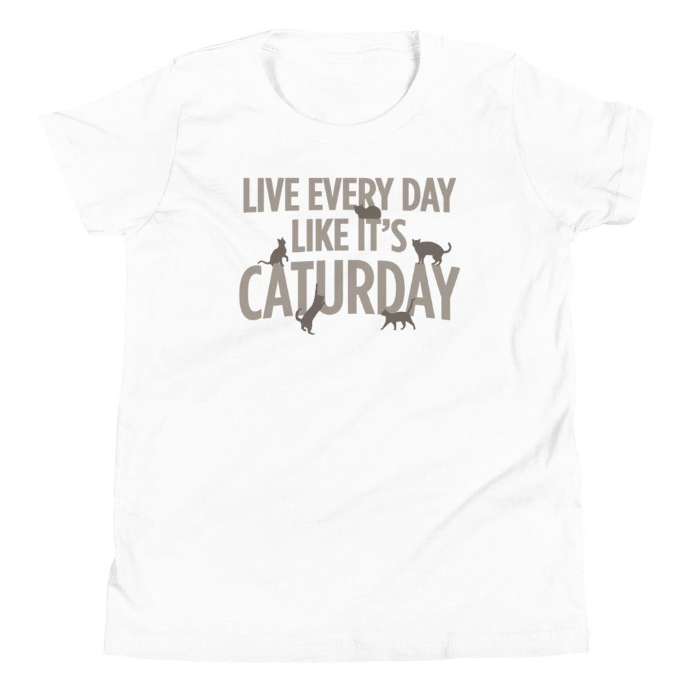 Live Every Day Like It's Caturday Kid's Youth Tee product image 1